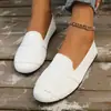 2026 Nuevos Zapatos de Suela Plana de Punta Cuadrada Flyknit de Comercio Exterior Europeo y Americano para Mujer, Slip-on, Huecos, Transpirables, Zapatos Perezosos, Zapatos Casuales