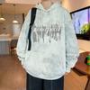 Sudadera delgada con capucha para jóvenes de primavera y otoño 2025, para hombre, moderna, casual, holgada, deportiva, top