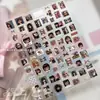 Adesivos de Unha de Boneca Hot Girl Milenar Y2K Vintage Adesivos de Unha Coração Girly Retro Japonês Flor de Lírio