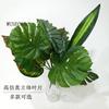 Simulación de hoja de tortuga, planta verde, fondo, decoración de pared, planta, hojas de pared, pegamento, varilla larga, tela de seda, hoja, exposición de ingeniería