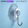 Gancho Forte de Ventosa Sem Costura Plástico Espessado Criativo Gancho Adesivo Banheiro Banheiro Cozinha Gancho Sem Furo
