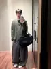 Suéter Retrô Coreano Cleanfit Gola Redonda para Homens e Mulheres, Estilo Preguiçoso de Outono e Inverno, Malha Grossa Casual Solta