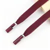 Cabo Plano de Poliéster-Algodão de 1cm, Cordão Colorido para Capuz, Cordão Versátil Casual para Cintura, Conjunto de Duas Peças em Liga com Sino, Em Estoque