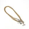 Venta caliente transfronteriza de 1,5-2 mm, collar de cera de Corea del Sur con hebilla de langosta, cuerda de cuero negro, accesorios de joyería hechos a mano.