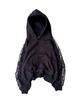 Sudadera con capucha y estampado de leopardo a rayas estilo retro callejero americano, nueva para Otoño e Invierno 2025, estilo casual holgado Y2K