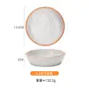 Plato para Condimentos, Plato Pequeño, Plástico tipo Porcelana para Restaurante Plato para Salsa de Soja y Vinagre, Plato para Salsa para Dipear Snacks, Vajilla Comercial de Melamina