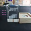 Adornos Luminosos Tallados en Cristal Souvenirs de Aniversario de Madera Maciza Decoración de Oficina Se Puede Grabar Base de Lámpara de Noche de Escritorio