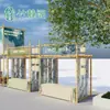Estanterías de Puesto de Mercado Estilo Tradicional, Planificación de Eventos al Aire Libre, Estanterías de Bambú, Arte de Bambú, Hermosos Arreglos de Exhibición