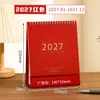 Calendario 2027 Año de la Oveja Estilo Chino Hueco Calendario de Registro de Año Nuevo Adorno de Escritorio Calendario de Publicidad Empresarial Logo Personalizado