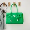 Bolsa de Ombro de Gelatina de Alto Padrão Estilo Coreano, Fresca e Fashion, Simples e de Grande Capacidade, Bolsa de Mão Estilo Feminino