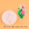 Narciso Flor Plágio Íris Flor de Hibisco Molde de Silicone Saída de Ar do Carro Aromaterapia Gesso Flor de Hortênsia Etiqueta