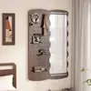 Espelho de Vestir Oculto em Painel Perfurado Personalizado de Fábrica, Espelho de Corpo Inteiro Deslizante Fechável, Espelho de Instalação Oculta para Entrada de Casa