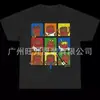 2026 Nova Camiseta Gola Redonda Estilo Americano Transfronteiriço Manga Curta Estampa de Desenho Animado Emoji Top Casual Versátil