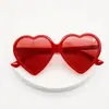 Shein novo amor coração grande moda moda europeia e americana rosto modificado alto senso óculos de sol dopamina