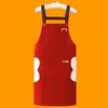 Delantal impermeable y a prueba de aceite, delantal de cocina nuevo y elegante para uso doméstico, uniforme de trabajo, resistente a las manchas, adecuado para restaurantes, ropa de trabajo unisex