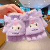 Guantes Infantiles Sanrio, Guantes de Invierno Cálidos de Dibujos Animados para Bebé, Calcetines de Mano Gruesos Antihielo Estilo Coreano Lindos para Niñas