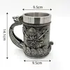 Suministro de Comercio Exterior Abastecimiento Transfronterizo Vikingo Creativo Oráculo Taza de Cerveza Taza Grande de Agua Taza de Acero Inoxidable