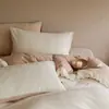 Juego de Ropa de Cama de Invierno de Lujo Ligero Retro con Tallado de Leche de Vaca Juego de Cuatro Piezas Caliente Engrosado Funda de Edredón
