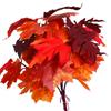 Simulación Transfronteriza Paquete Hoja de Arce Halloween Acción de Gracias Decoración del Hogar Adornos de Poda Paquete de Hojas de Arce de Otoño