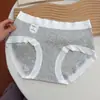 Ropa Interior para Mujer 10A Calzones Antibacterianos, Algodón Puro, Entrepierna Extendida, Alto Valor Estético, Amigable con la Piel, Diseño Simple, Calzones para Mujer