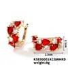 Pendientes Moxi de diseño de nicho de moda de lujo ligero retro para mujer, nueva joyería para orejas de personalidad de temperamento 2024