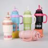 Termo Big Mac explosivo de acero inoxidable 316, vaso para hielo, color brillante, para hombres y mujeres, portátil, con ventosa para exteriores.