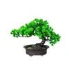 Planta de Pinheiro Artificial Acolhedor em Vaso Planta Verde de Interior Bonsai Decoração de Flores Artificiais para Desktop Decoração de Casa Ornamento Árvore de Pinheiro