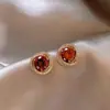 Brincos Geométricos de Zircônia Micro-Incustados Agulha de Prata, Modernos, Compactos, Requintados, Elegantes Brincos para o Dia a Dia, Design de Nicho, Acessórios de Orelha de Luxo Leve
