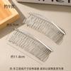 20 dentes arame de ferro tiara pente reverso pente de cabelo presilha de cabelo acessórios de cabelo Coreia do Sul pente para franja metal para coque inserção de cabelo pente garfo de cabelo bolinhas