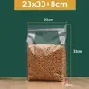 Bolsa con Cierre de Ocho Sellos para Alimentos, Té, Infusiones, Empaque de Granos Especiales, Comida para Gatos y Perros, Alta Transparencia