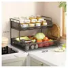 Estante de Almacenamiento de Cesta para Verduras en Encimera de Cocina para Almacenamiento de Verduras Cesta para Frutas Verduras Cebolletas Jengibre Ajo Plato de Almacenamiento Artefacto de Almacenamiento y Organización