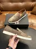 Comercio Exterior Venta Caliente Mocasines Perezosos Parte Superior de Piel de Vaca Gamuzada Suela Suave Slip-on Zapatos Casuales Diarios para Hombre