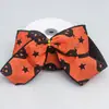 Cinta de Punto con Borde de Alambre de Murciélago y Calabaza de Halloween Material de Cinta Decorativa para Caja de Dulces para Pastel Bolsa de Juguete para Niños