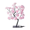 Lámpara de rama de rosa LED transfronteriza USB flor artificial decoración de dormitorio regalo de Navidad San Valentín lámpara de mesa pequeña decorativa