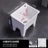Pequeno Tanque de Cerâmica para Mop de Varanda, Banheiro Doméstico Quadrado com Dreno Automático