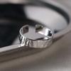 Anillo Hombres Moderno Hoja de Estaño Papel de Azúcar Irregular Simple Punk Elegante Abierto Ajustable Joyería de Mano para Hombres