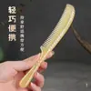 Pente Meridian de Chifre Natural Pente de Massagem Portátil Pente Genuíno para Raspagem do Couro Cabeludo para Mulheres com Cabelo Longo