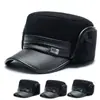 Gorro de Invierno para Hombres de Mediana Edad y Mayores, Gorro Cálido de Algodón para Papá que Protege los Oídos, Gorro Grueso Versátil Casual para Abuelo con Forro de Felpa