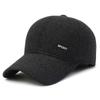 Gorra Hombres Invierno Cálida Lana Pico Gorra Béisbol Orejeras Invierno Hombre Mayor Hombre Mayor