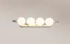 Luz LED frontal para espejo de lavabo de baño, tocador minimalista retro japonés, lavabo, lámpara de pared giratoria para iluminación de cuadros