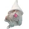 Enfeites de Resina Anão Fumante Gnomo de Jardim Estilo Desenho Animado Criativo Decorações para Casa Mesa Pequenos Presentes