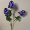 Flores artificiais em tons de roxo estilo Monet para casamentos no jardim, arranjos de chão para salão de casamentos, flores de seda roxo claro e roxo pálido em estoque