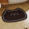 Alfombrilla absorbente de diatomeas para baño, para puerta de inodoro, de secado rápido, resistente a la suciedad y al desgaste.