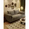 Sofá Sala de Estar Apartamento Pequeño Casa de Huéspedes Habitación de Alquiler Dos Tres Personas Tela de Pana Orejas de Elefante Artísticas Estilo Americano Simple Fila Recta