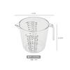 Vaso medidor de plástico transparente con escala cocina 300/600/1000ml vaso medidor para hornear vaso medidor PS engrosado cilindro medidor