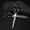 Tijeras Profesionales para Peluquería de Doble Filo Plateadas de 6.5 pulgadas, Tijeras para Cortar el Cabello, Tijeras Planas, Tijeras para Flequillo, Tijeras Entresacadoras