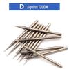 D-pin em forma de tocha 1200-mesh ferramenta de polimento jade escultura agulha de moagem Jade peeling cabeça de polimento fina