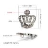 Decoración de Cordones DIY de Diamantes Completos Transfronteriza Hebilla Metálica con Diamantes y Perlas Trébol de Cuatro Hojas con Agujeros para Decoración de Tenis Hebilla