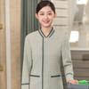 Cuello Mao Propiedad limpieza ropa de trabajo manga larga otoño e invierno habitación de huéspedes de hotel hospital limpieza tía limpiadora femenina