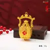Pequeños Adornos Festivos de Año Nuevo DIY Hechos a Mano Adornos de Boda Color Dorado Suministros para el Festival de Primavera Decoraciones Colgantes para Macetas